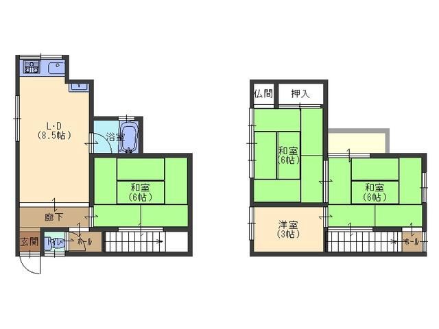 4DK Detached House for Sale in Sumiyoshi, Osaka - Thumbnail 3