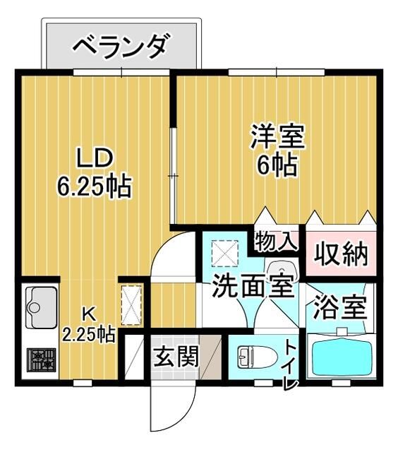 1LDK Apartment for Rent in Kashiwara, Osaka - 40,000 Yen - Thumbnail 2
