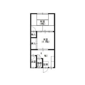 2K Apartment for Rent in Moriyama, Shiga - 27,000 Yen - Thumbnail 2
