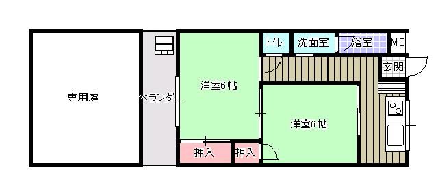 2K Apartment for Rent in Ikeda, Osaka - 50,000 Yen - Thumbnail 2
