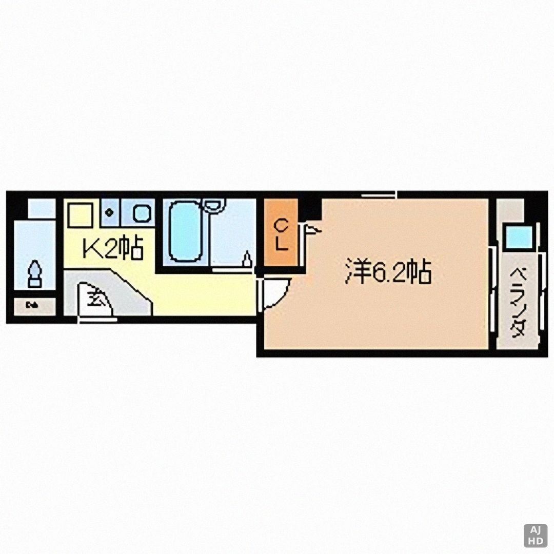 1K Apartment for Rent in Takarazuka, Osaka - No Deposit, No Key Money - Thumbnail 2