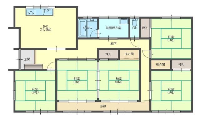 5DK House with Large Garden for Sale in Chikusei, Ibaraki - Thumbnail 4