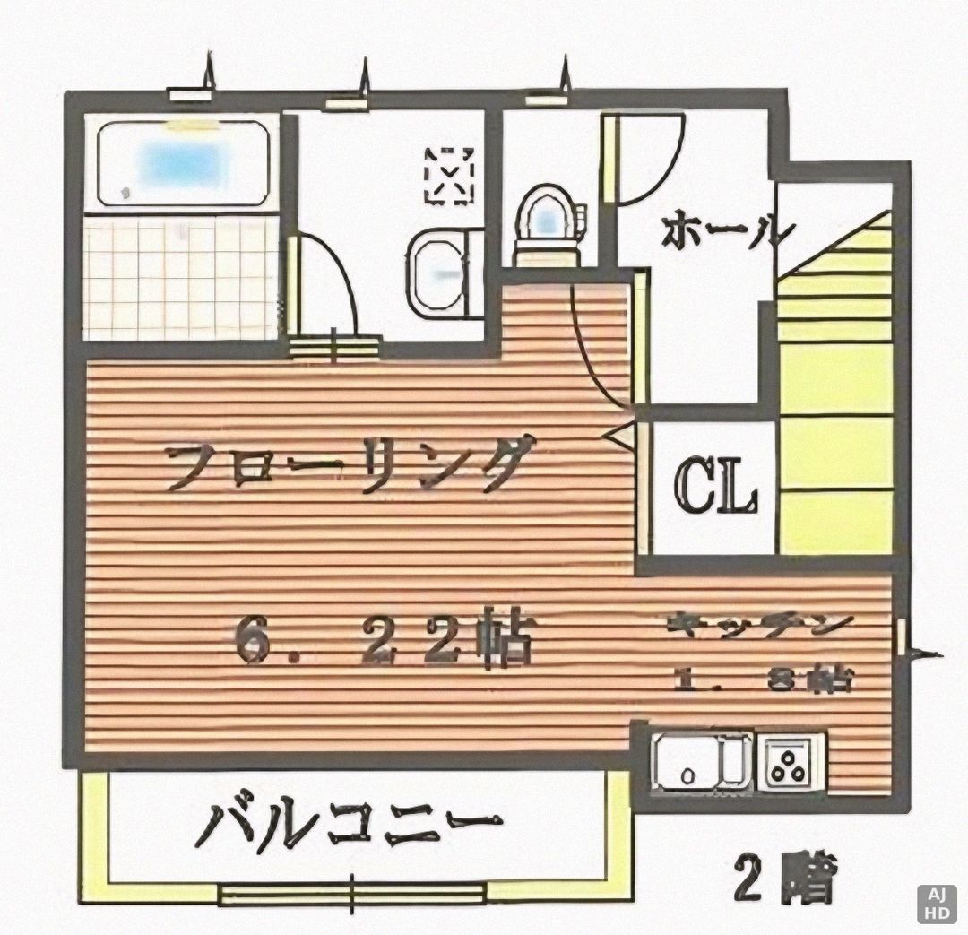 1K Apartment for Rent in Sakai Higashi Ward, Osaka - 50,000 Yen - Thumbnail 3