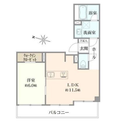 1LDK Apartment in Higashi-Azabu, Minato, Tokyo - Thumbnail 4
