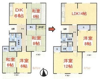 Renovated 3LDK Apartment for Sale in Sakai, Osaka - Thumbnail 2