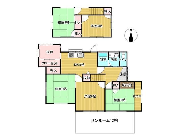 5-Bedroom House in Sano Tochigi for Renovation | 240万円 - Thumbnail 4