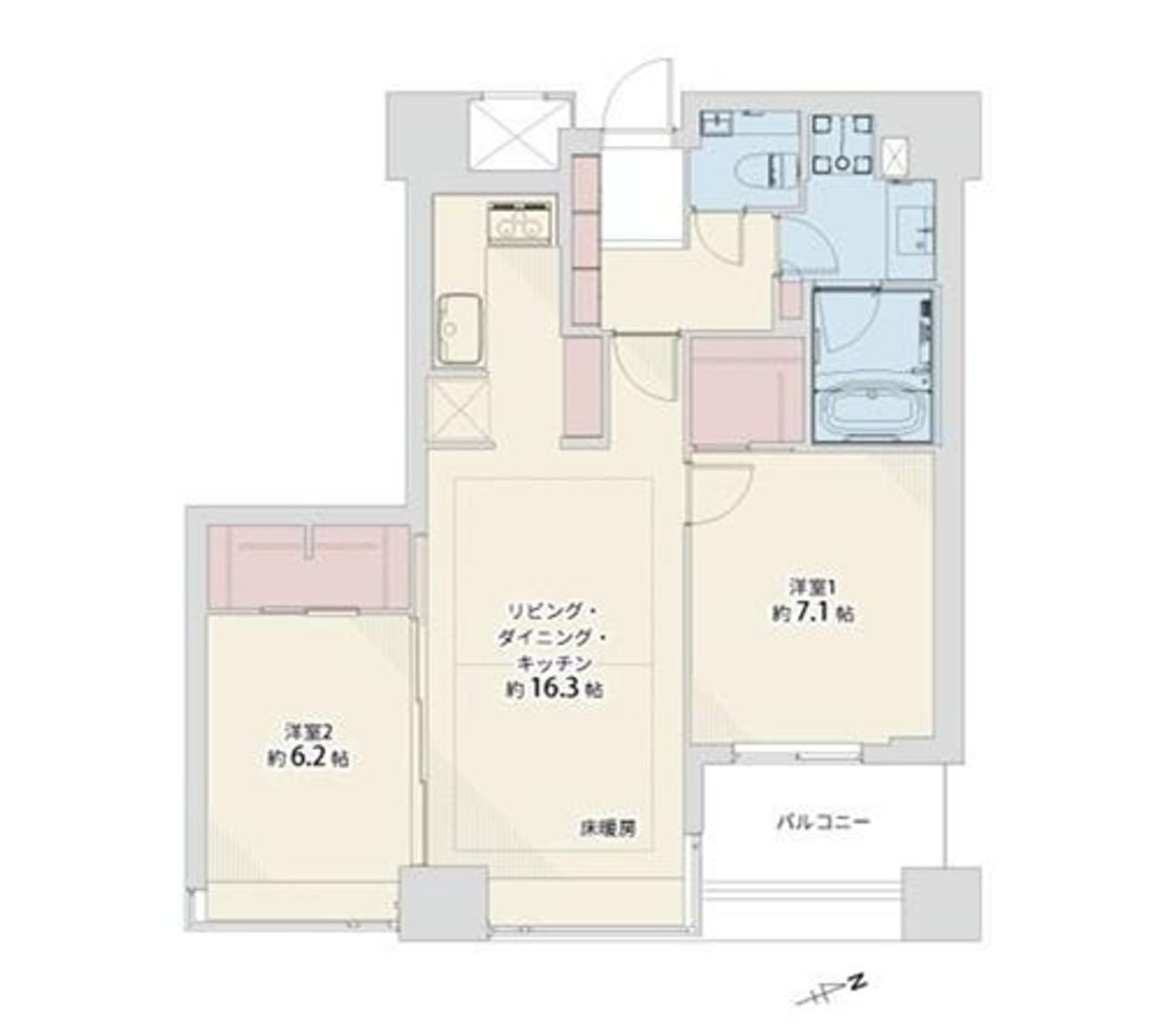 Renovated 2LDK Apartment for Sale in Akasaka, Minato, Tokyo - Thumbnail 3
