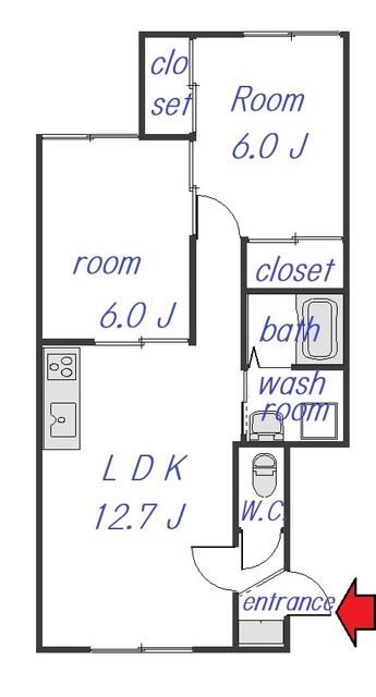 Renovated 2LDK Apartment for Rent in Otaru, Hokkaido - Thumbnail 4