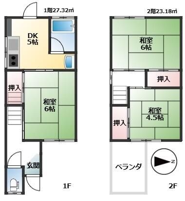 3DK Detached House for Sale in Higashiosaka, Osaka - Thumbnail 2