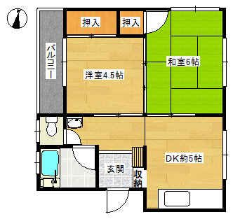 2DK Apartment for Rent in Minoh, Osaka - Near Sakurai Station - Thumbnail 2