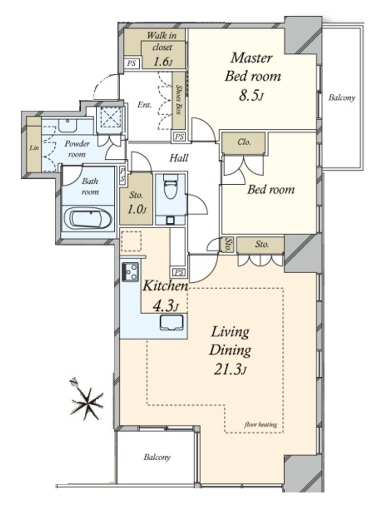2LDK Apartment for Sale in Akasaka, Minato, Tokyo - Thumbnail 3