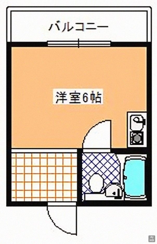 One-Room Apartment for Rent in Hirakata, Osaka | 25000 Yen - Thumbnail 2