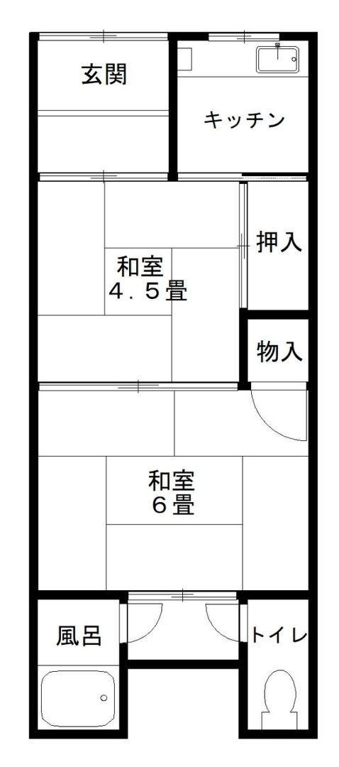 2K Apartment for Rent in Settsu City, Osaka - 38,000 Yen - Thumbnail 2