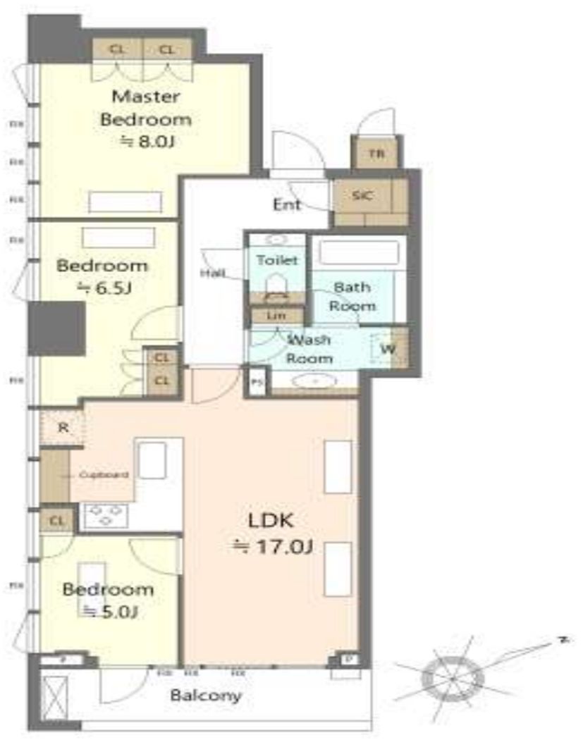 3LDK Apartment for Sale in Minato, Tokyo - 83.33m² - Thumbnail 3