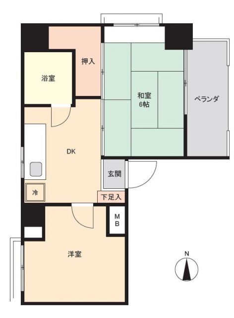 2DK Used Condominium for Sale in Miyazaki City, Miyazaki - Thumbnail 2