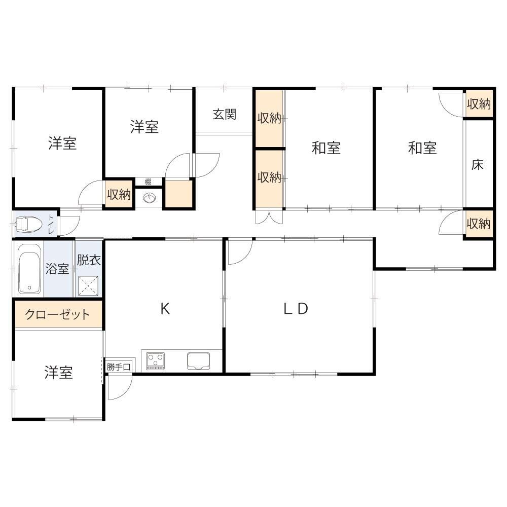 Spacious 5LDK House in Uki City, Kumamoto - 119sqm - Thumbnail 2