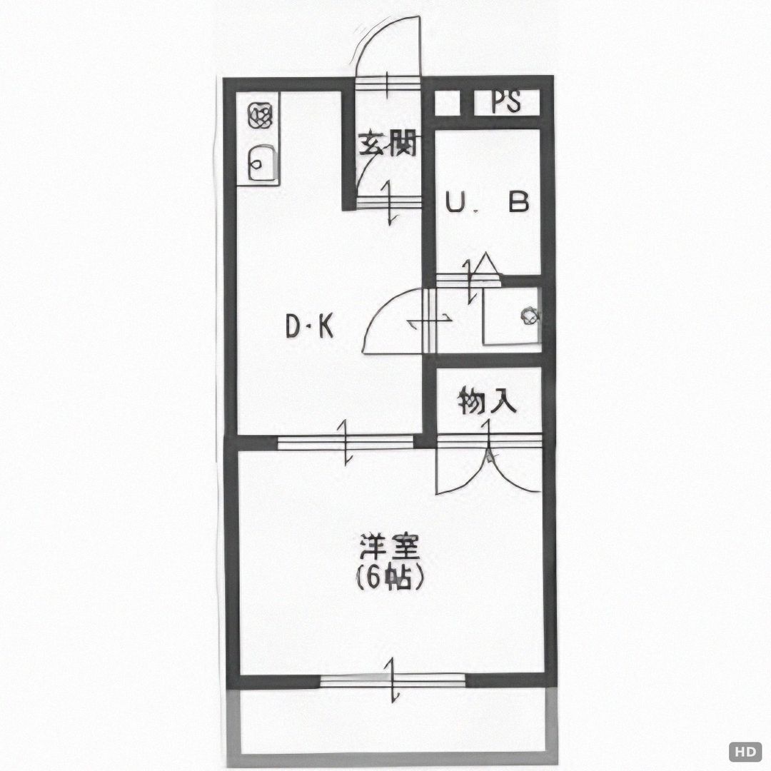 1DK Apartment for Rent in Quiet Himeji Residential Area - Thumbnail 2