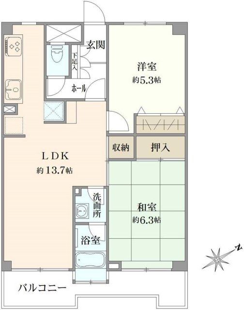 2LDK Apartment for Sale in Ichikawa, Chiba - 60.76 sqm - Thumbnail 3