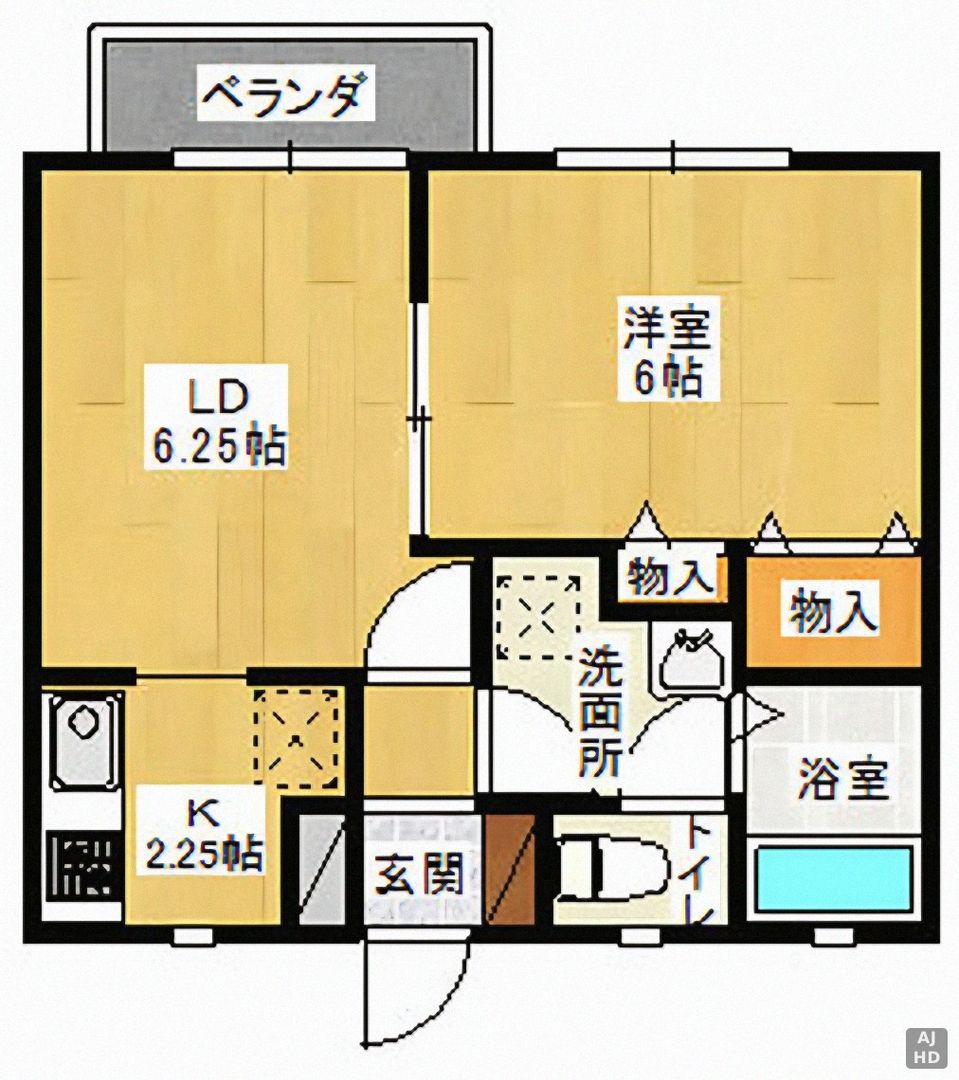 1LDK Apartment for Rent in Kashiwara, Osaka - 42,000 Yen - Thumbnail 2
