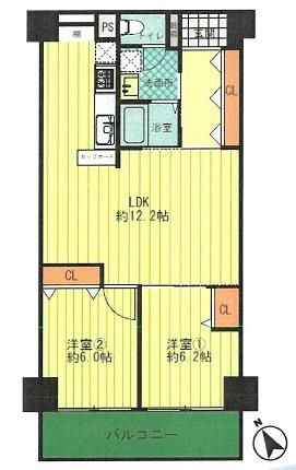2LDK Apartment for Sale in Sakai, Osaka - 63.28 sqm - Thumbnail 2