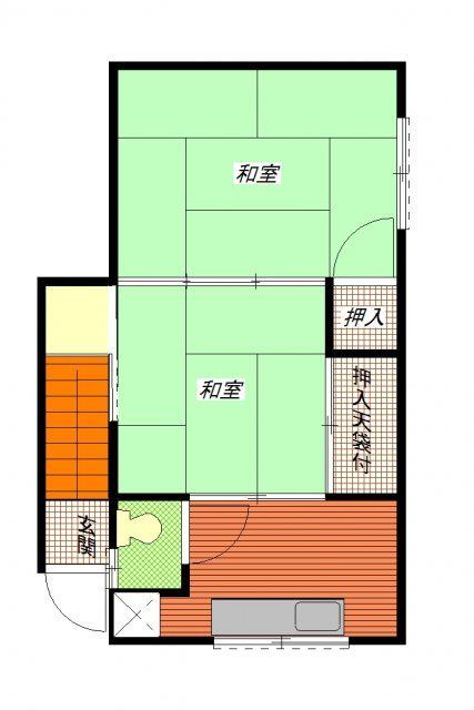 2K Apartment for Rent near Yata Station, Osaka | 30,000 Yen - Thumbnail 3