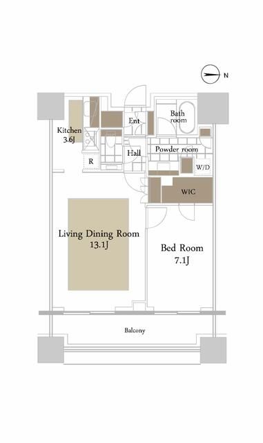 1LDK Condo for Sale in Shinjuku, Tokyo - 23rd Floor High-Rise - Thumbnail 2