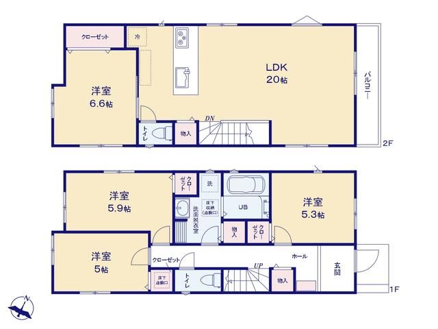 New 4LDK House in Yokohama Tsuzuki Ward, Completion 2026 - Thumbnail 2