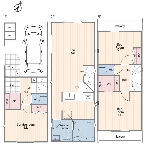 New 2SLDK House for Sale in Sagamihara, Kanagawa - 2025 Build - Thumbnail 2