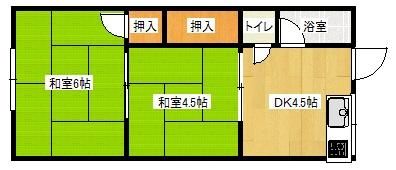 2DK Wooden Apartment for Rent near Asaka Station, Sakai - Thumbnail 2