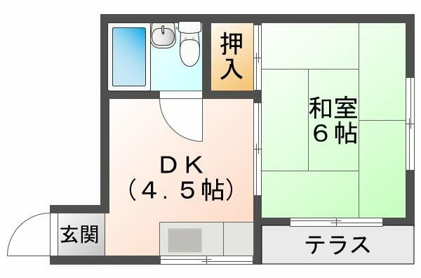 1DK Apartment for Rent in Suita, Osaka - No Deposit - Thumbnail 3