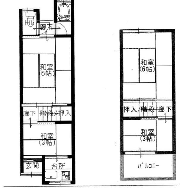 3DK Detached House for Sale in Neyagawa, Osaka - 3.5 Million Yen - Thumbnail 2
