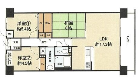 Renovated 3LDK Apartment for Sale in Sakai, Osaka - Thumbnail 3