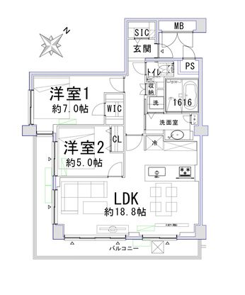 2LDK Renovated Apartment in Minami Aoyama, Minato, Tokyo - Thumbnail 4
