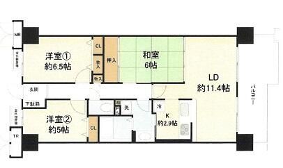 Renovated 3LDK Apartment for Sale in Sakai, Osaka | 72 sqm - Thumbnail 2