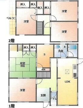 5SLDK Wooden House for Sale in Sakai, Osaka - 131.78㎡ - Thumbnail 2