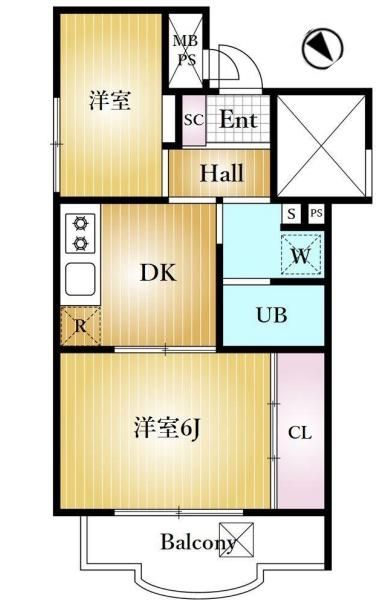 2DK Apartment for Sale Near Ishikawadai Station, Ota, Tokyo - Thumbnail 3