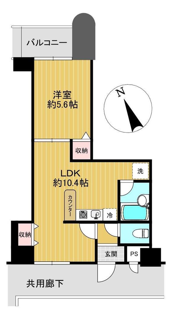 1LDK Apartment for Sale in Toyama City, 36.77 sqm - Thumbnail 2