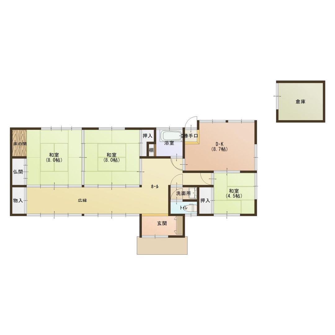 3DK Single-Story House in Ayagawa, Kagawa - 97.92 sqm - Thumbnail 2