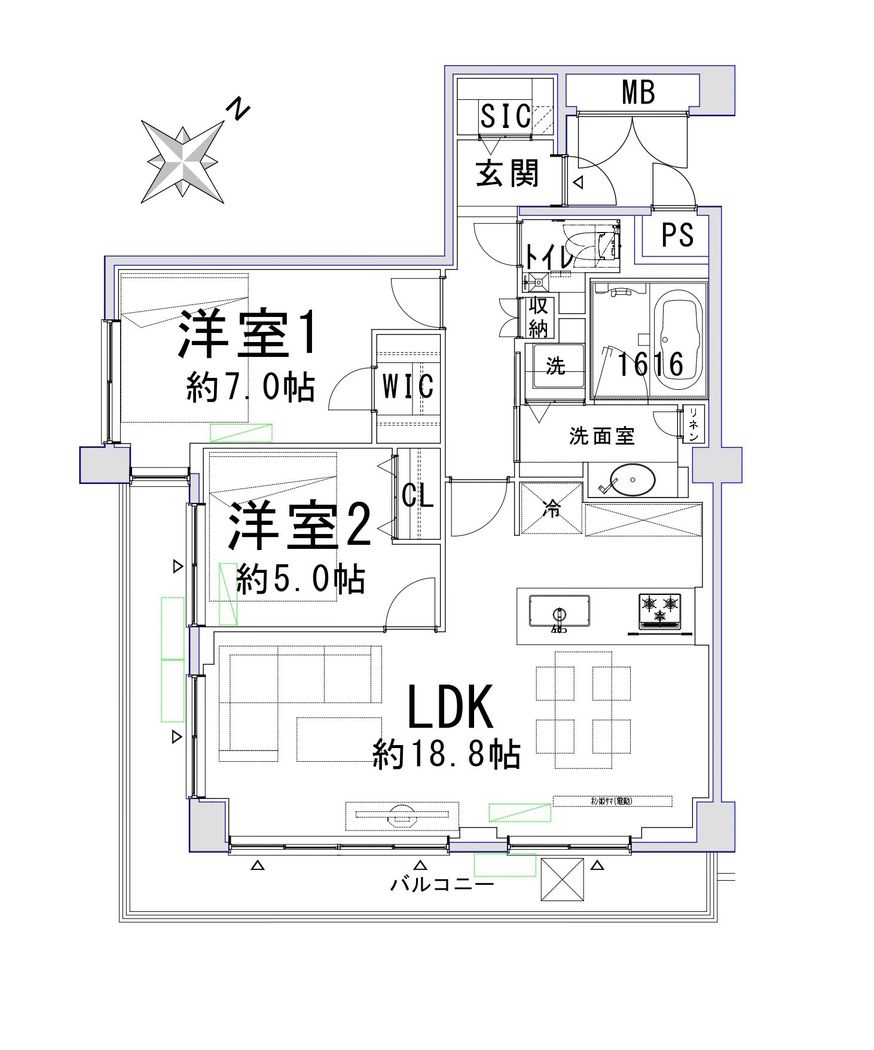 Samaria Garden Minami Aoyama 302 - 70.93m² Apartment in Minato - Thumbnail 3