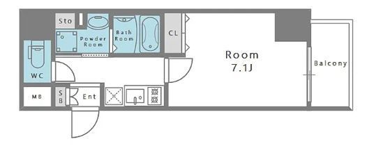 2019-Built 1K Apartment for Sale Near Hanshin Namba Kujo Station, Osaka - Thumbnail 2