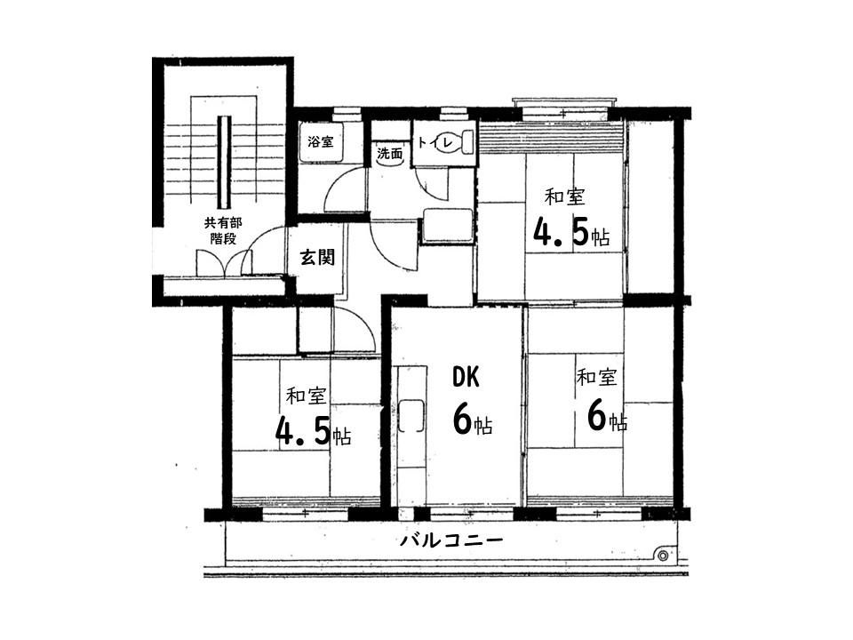 3DK Apartment for Sale in Hirakata, Osaka - 54.37 sqm - Thumbnail 3