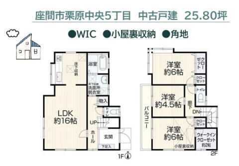 3LDK Detached House for Sale in Zama, Kanagawa - Renovated 2025 - Thumbnail 2