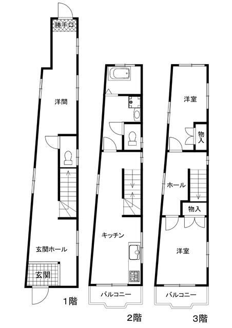 3-Storey 2LDK House for Sale in Abeno-ku, Osaka - Thumbnail 3
