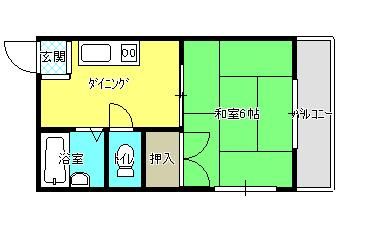 1DK Apartment for Rent in Konohama, Suminoe Ward, Osaka - Thumbnail 2