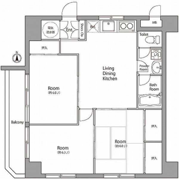 3LDK Apartment for Sale in Adachi, Tokyo with 8.38% Yield - Thumbnail 3