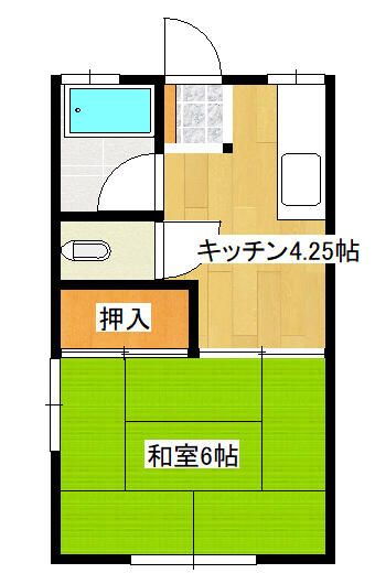 1K Apartment for Rent in Utsunomiya, Tochigi - 20,000 Yen - Thumbnail 2