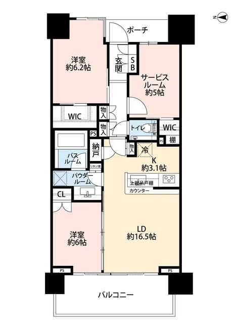 2SLDK Apartment for Sale in Koto, Tokyo with 3.11% Yield - Thumbnail 2