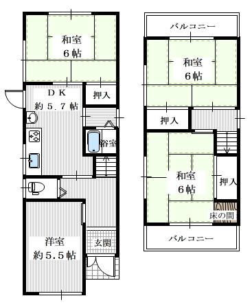 1978 4DK Wooden House for Sale in Tondabayashi, Osaka - 12.5% Yield - Thumbnail 2