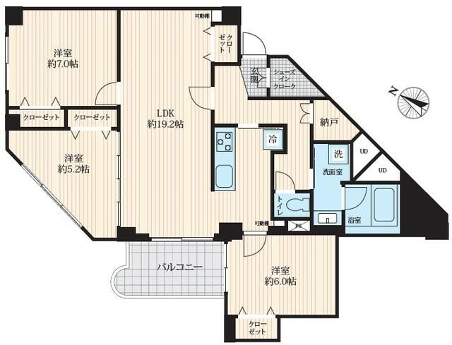 Spacious 3LDK Apartment in Nerima with Park & Pool | 89.74 sqm - Thumbnail 3