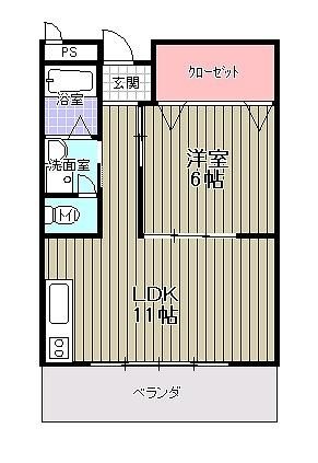 1LDK Apartment for Rent in Ginowan, Okinawa - 55,000 JPY - Thumbnail 2